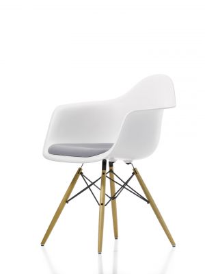 Eames Plastic Arm Chair DAW Chaise avec Coussin Vitra